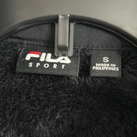 Fila Plush Black Zip-Up Jacket - Picture 3 of 4